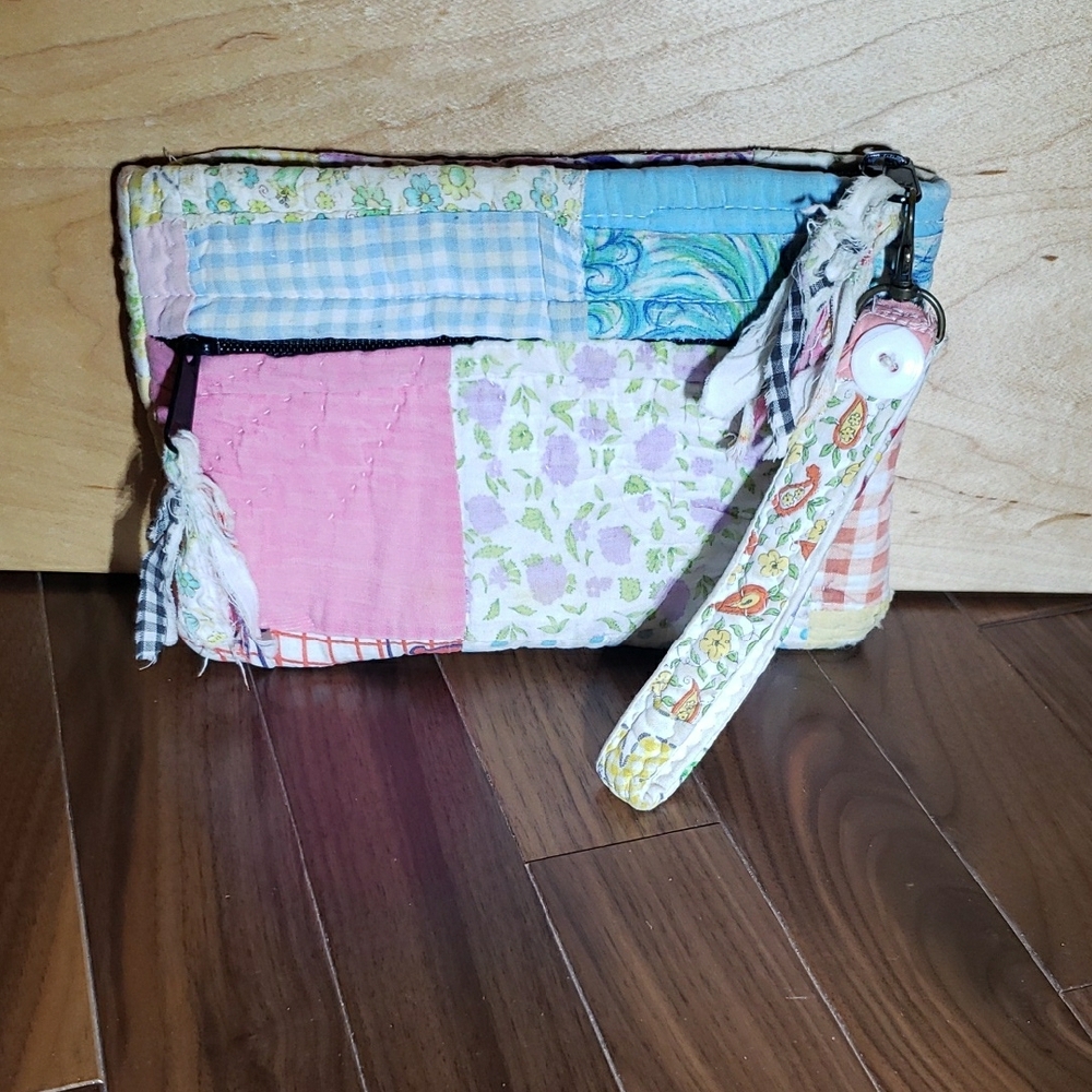 Upcycled Handmade from Antique Quilt Clutch, Small Purse or Bag